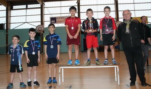 Le podium en Benjamins
