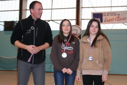 Le podium en Cadettes