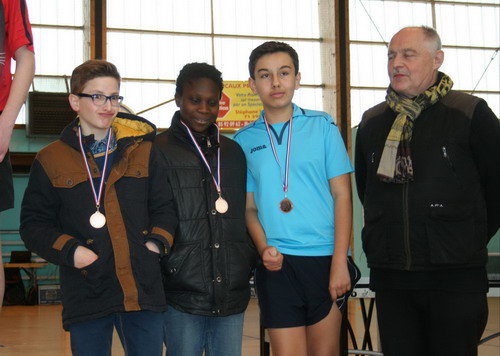 Le podium en Cadets