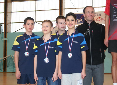 Le podium en Cadets