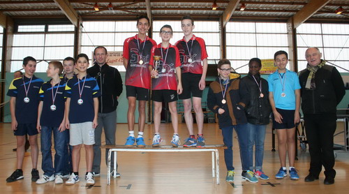 Le podium en Cadets