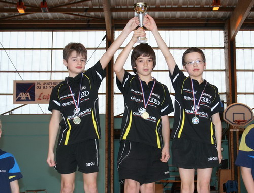 Le podium en Minimes