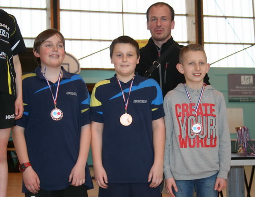 Le podium en Minimes