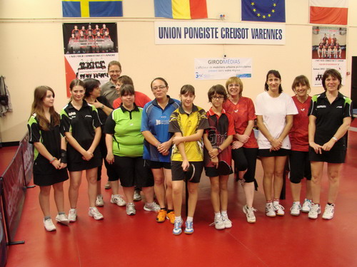 Les joueuses du troph�e des dames Tour 1