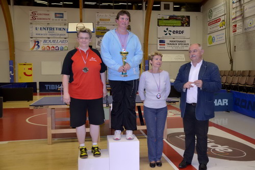 Le podium en V�t�rans 1 Dames