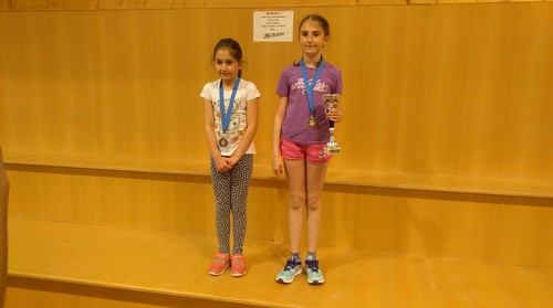 Le podium en Benjamines