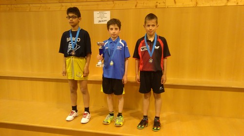 Le podium en Benjamins