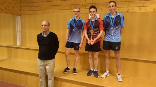 Le podium en Juniors Gar�ons