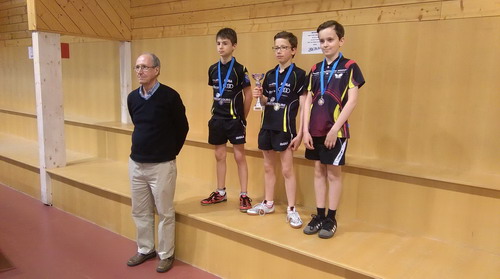 Le podium en Minimes Gar�ons