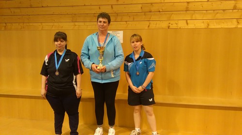 Le podium en Seniors Dames