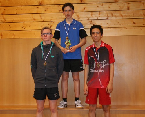 Le podium en Juniors Gar�ons