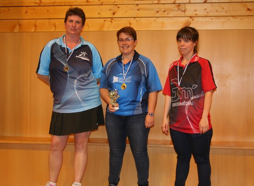 Le podium en Seniors Dames