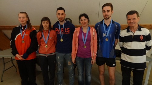 Podium Doubles mixtes
