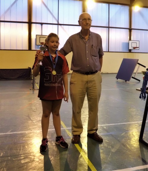 Le podium en Benjamines