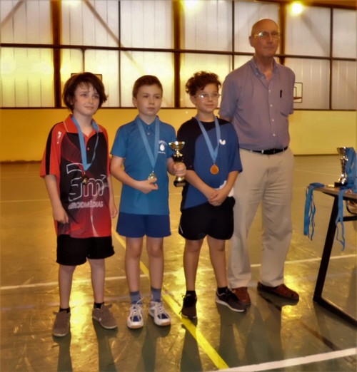 Le podium en Benjamins