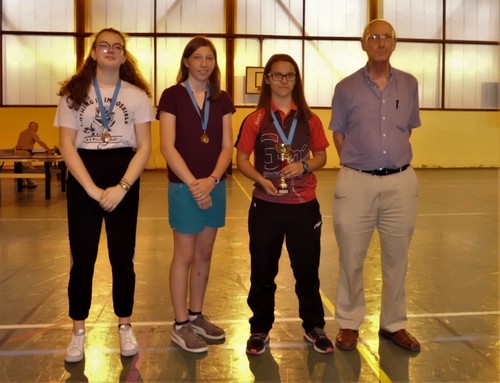 Le podium en Cadettes