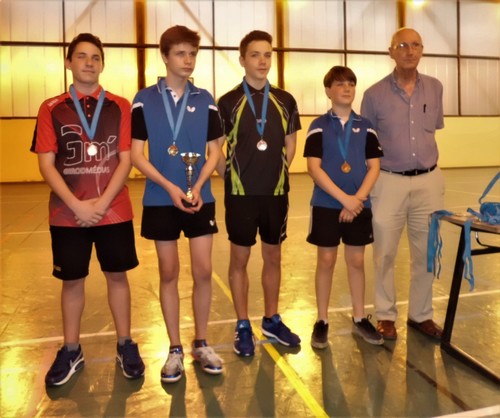 Le podium en Cadets