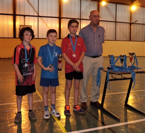 Le podium en Minimes Gar�ons