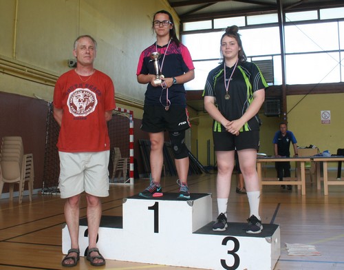 Le podium en Cadettes
