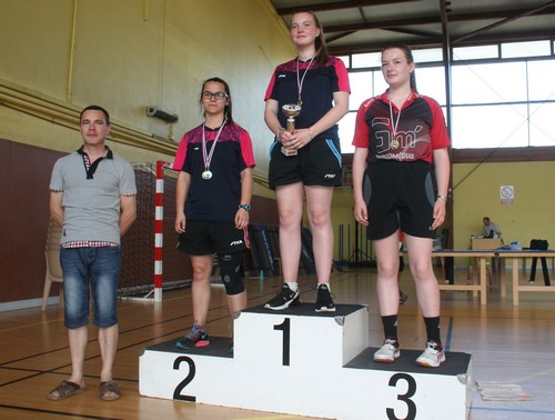 Le podium en Juniors Filles