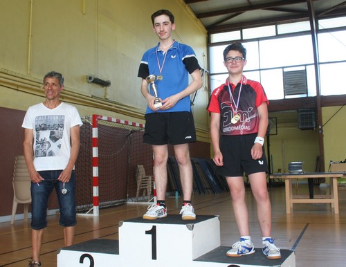 Le podium en Juniors Gar�ons