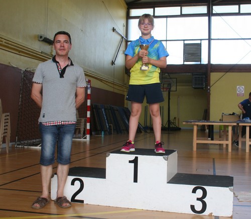 Le podium en Minimes Filles