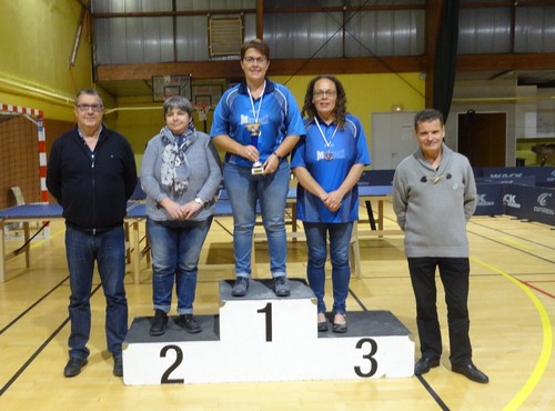 Le podium en V�t�rans 1 Dames