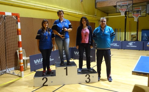 Le podium en V�t�rans 1 Dames