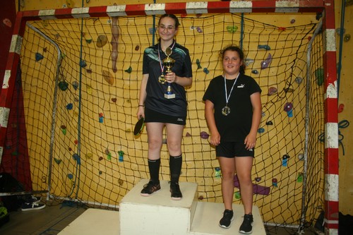 Le podium en Cadettes