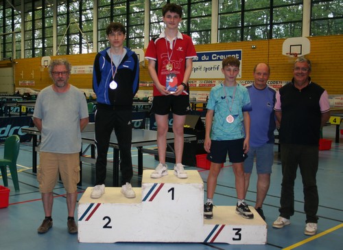 Le podium en Juniors Gar�ons