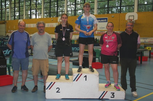 Le podium en Seniors Dames