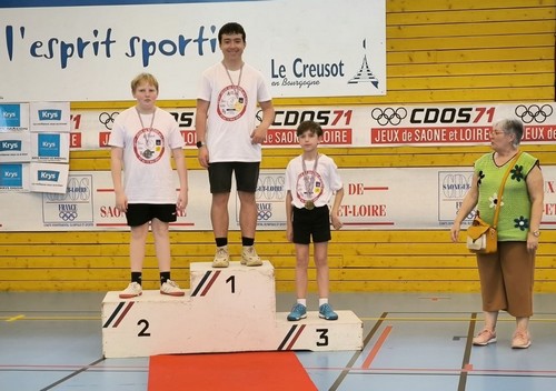 Le podium en Cadets