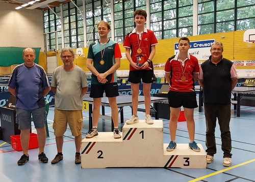 Le podium en Seniors Messieurs