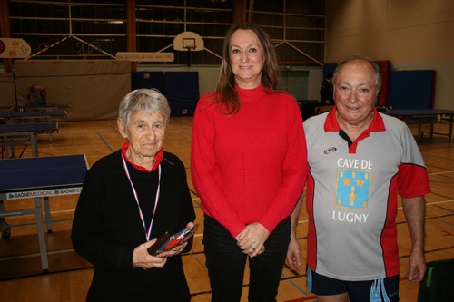Le podium en V�t�rans 4 Dames