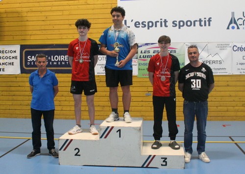Le podium en Juniors Gar�ons