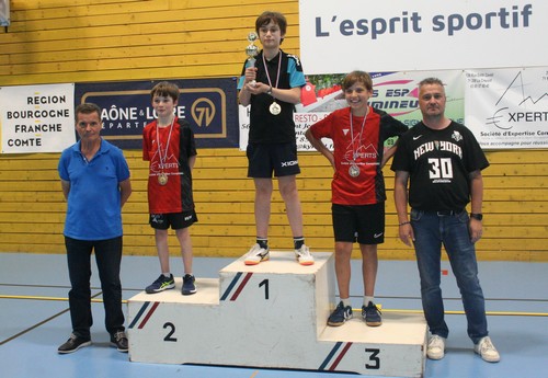 Le podium en Minimes