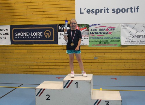 Le podium en Benjamines
