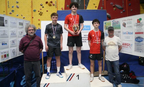Le podium en Juniors Gar�ons