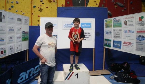 Le podium en Poussins