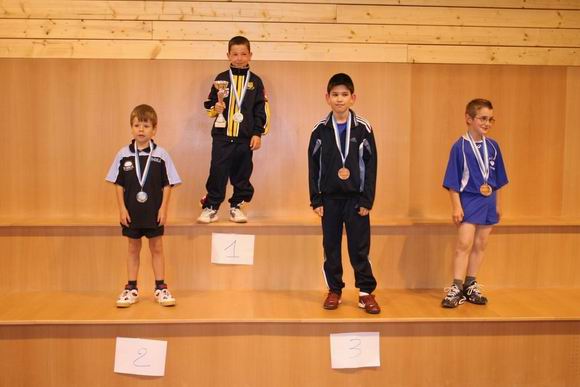 Le podium en Benjamins