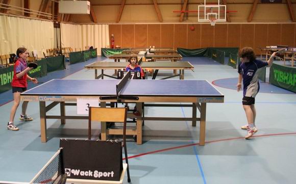 La finale en Benjamines: Claire LELIEVRE contre Marine COHEN