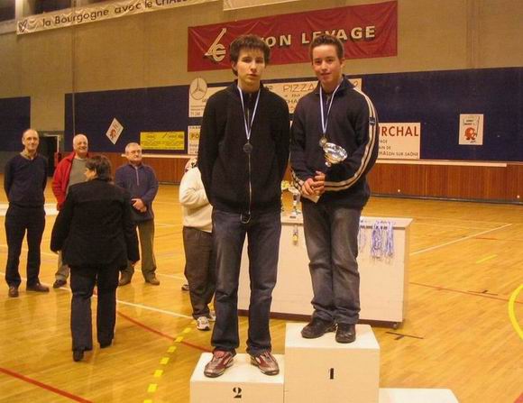 Le podium Finales par Classement cat�gorie 70-65