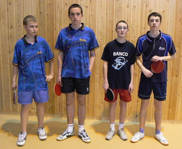 Les joueurs en finale Cadets / Juniors du grand prix jeunes Tour 5