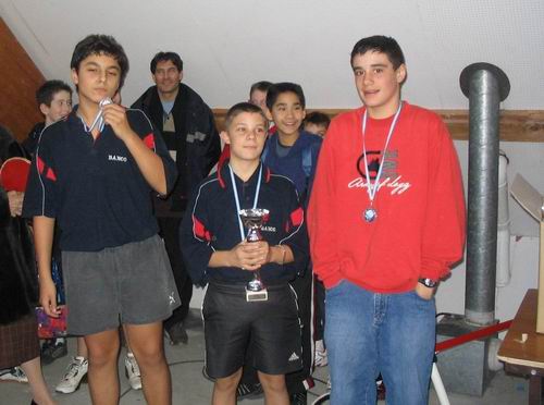 Medailles d'or en cadets : CHALON TT1