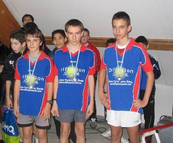 Medailles de bronze en cadets : MONTCEAU