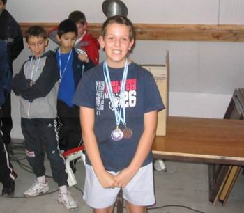 Medailles d'argent en minimes : CHALON TT2